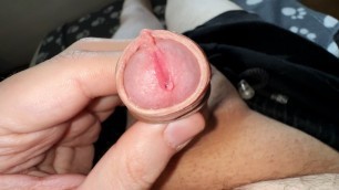 play with my little juicy foreskin dick (compilation)