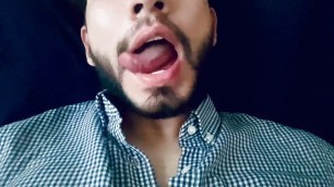 Mouth & Tongue Fetish (ASMR Mouth sounds and jerking off)