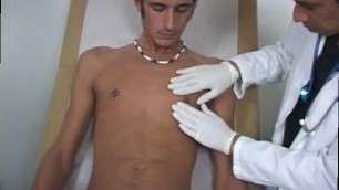 Penis Gay Teen Sex first Time Hopping up on the Exam Table Zak Removed