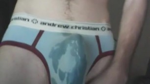Boy Cums in his Underwear