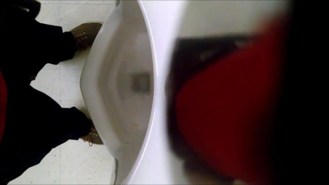 Urinal Spy - Young White Guy with Big Nice Uncut Dick # 2