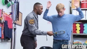 Blonde jock pounded doggystyle raw by BBC police officer