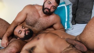 Two big latino guys drilling their asshole