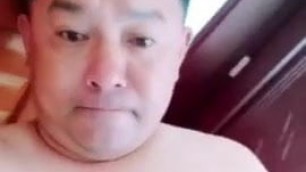 Asian dad show all on cam