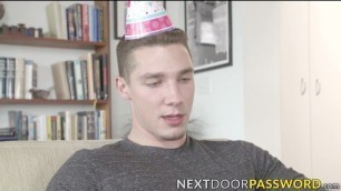 Young men celebrate birthday with raw anal penetration