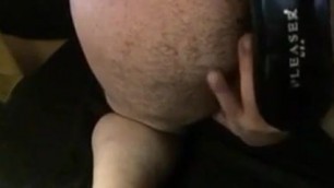 Son wanks cums fingering and fucked by high heels for daddy