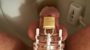 compilation in chastity pissing (no cum sorry)