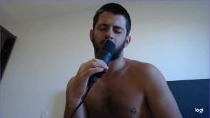 solo male stud moaning loudly on cam