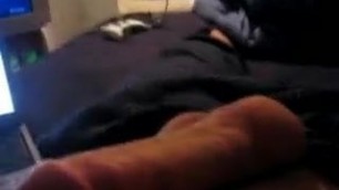 Young solo boy masturbate on bed
