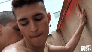 Gorgeous Twink Sucks Muscular Hunks Big Cock In Jacuzzi
