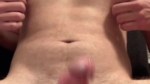 Four cumshots in one - juicy load from my big balls
