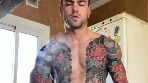 SEXY TATTOED MEN IN THE KITCHEN