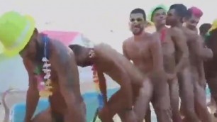 Brazilian huge gay orgy