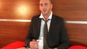 Don't Touch My Big Dick I'm Not Into Guys !! Jerem in Suit Guy Servicedgay