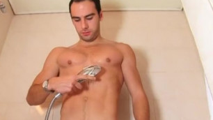 Straight Male Gets Filmed Beating Is Cock in a Hot Shower ! Ben True Str8 !gay