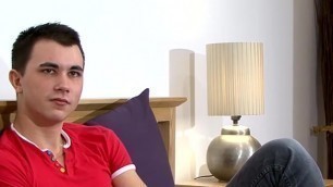 Young British Man Cums on His Hands After Masturbating Hardgay