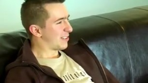 British Amateur Lubes Up His Dick and Cums After Interviewgay