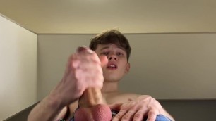 Big Dick in Tight Blue Jeans & Young Skinny Boy Shoot Creamy Load on Your Facegay