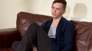 Uk Amateur Twink Alex C Solo Dick Stroking During Interviewgay
