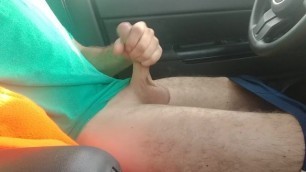 Public Car Masturbation With No Lubegay