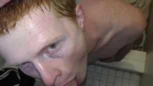 Toilet Nasty Ginger Twink Jammed Raw With Hot Daddy Big Cock in Bathroomgay