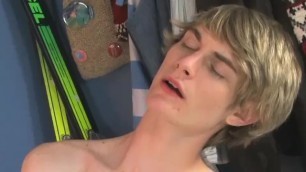 Hot Twink Sucks a Lollipop While Fucking His Tight Bfgay