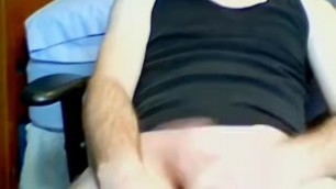 Twink Tugs on His Dick Through Underwear Before Masturbatinggay